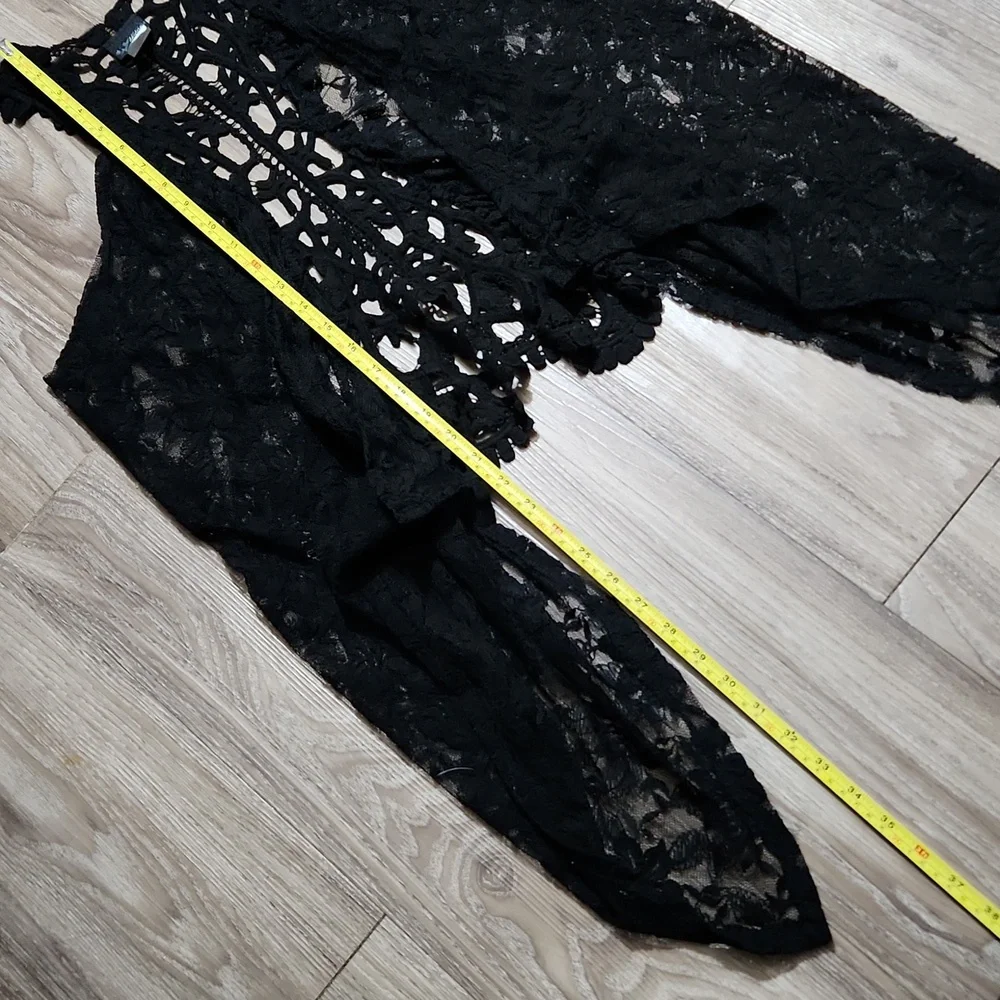 Daytrip Black High Low Lightweight Vest Women's Large - Picture 12 of 16